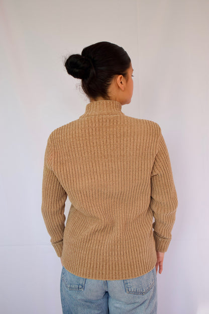 VESTE EN SUEDE BEIGE