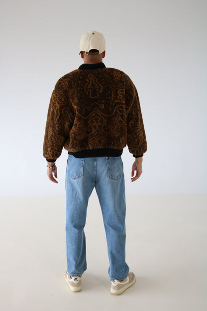 MANTEAU DE FOURRURE À MOTIFS