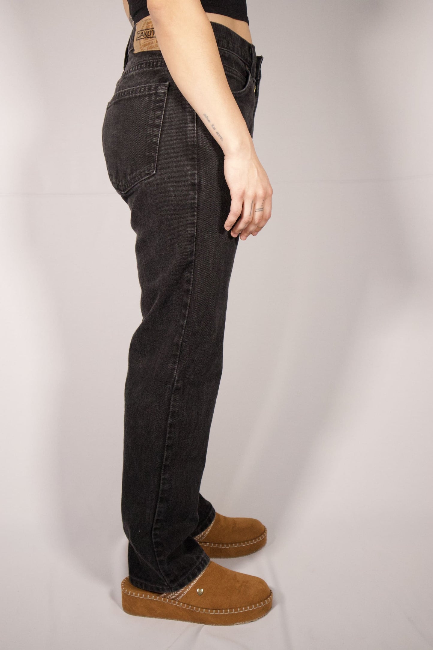 PANTALON DENIM	 NOIR