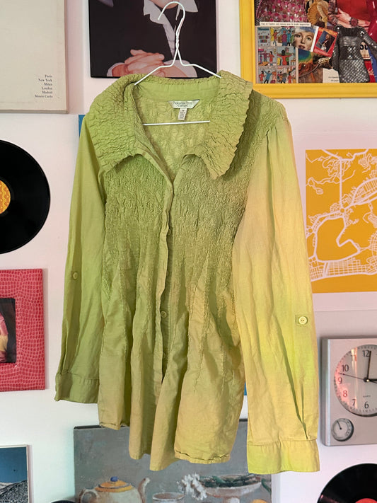 CHEMISE PISTACHE