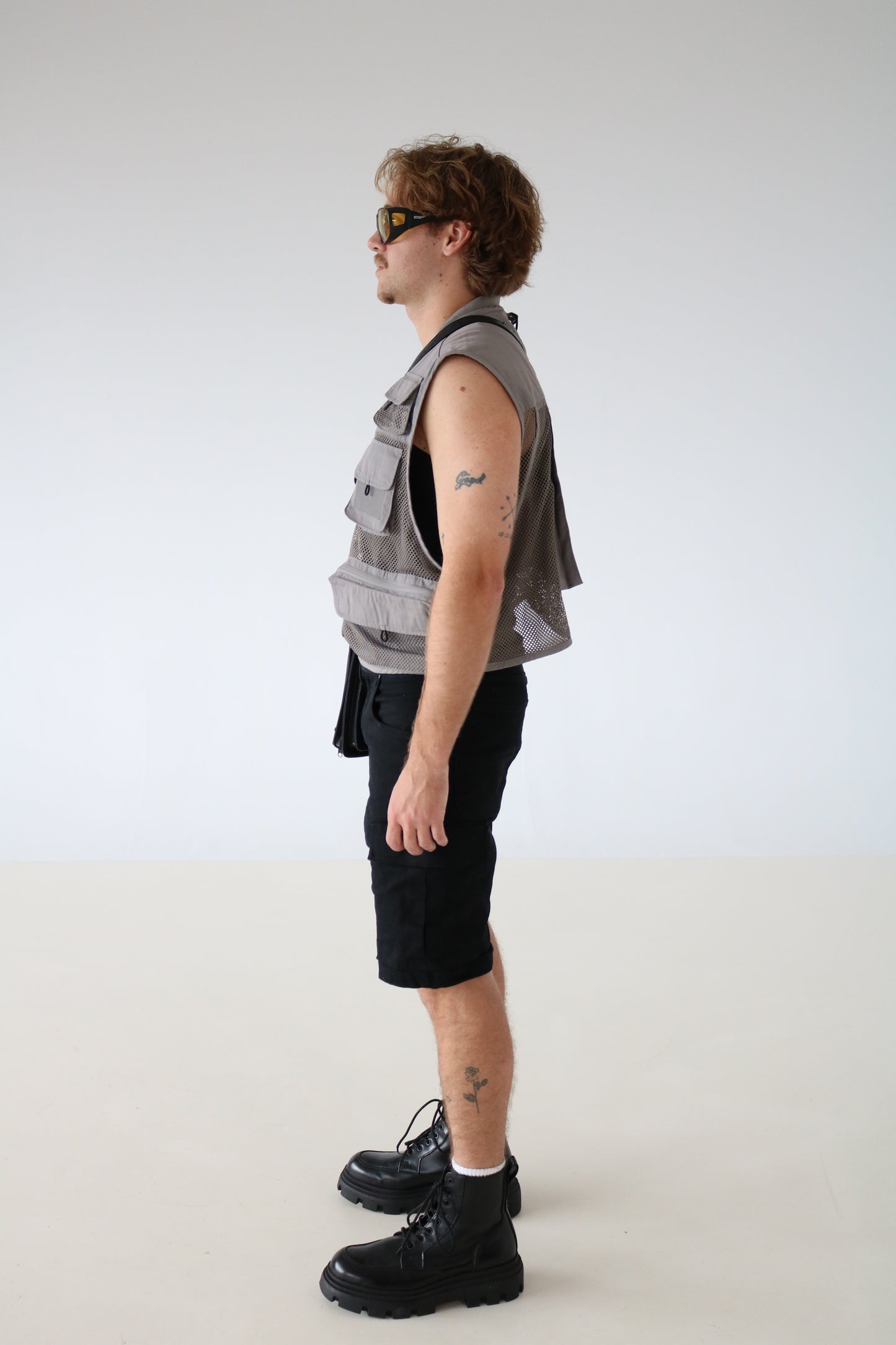 GILET DE PÊCHEUR GRIS