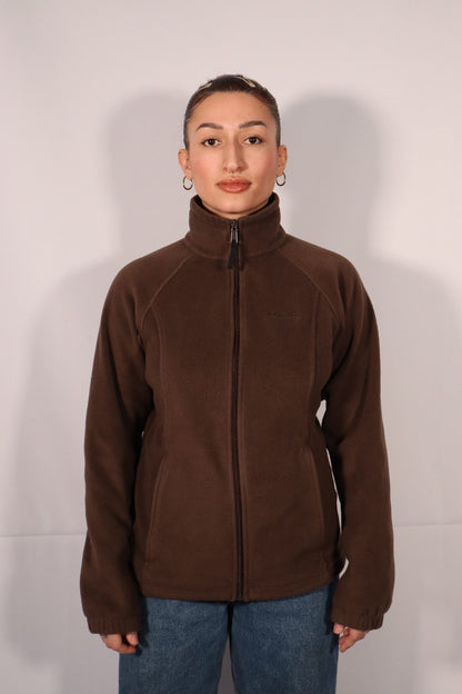 VESTE EN MOLLETON BRUN