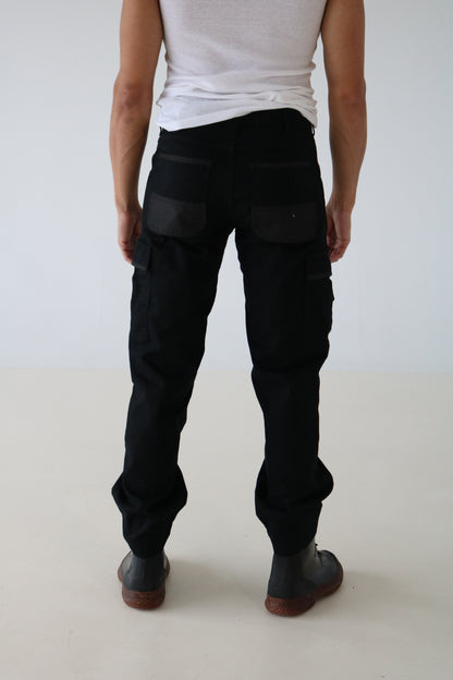 PANTALONS CARGO NOIR