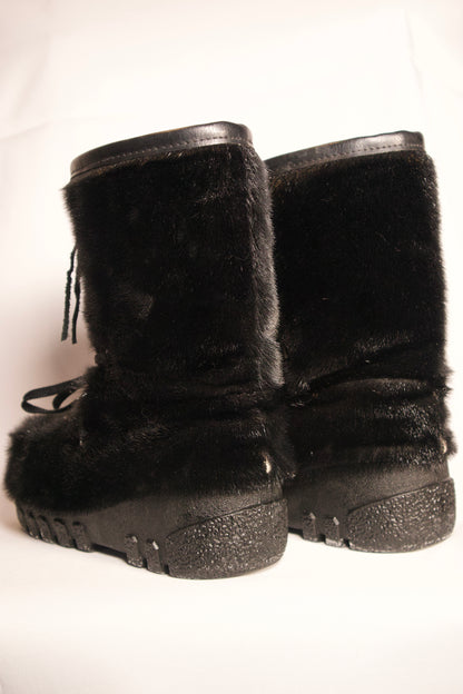 BOTTES DE POIL NOIR