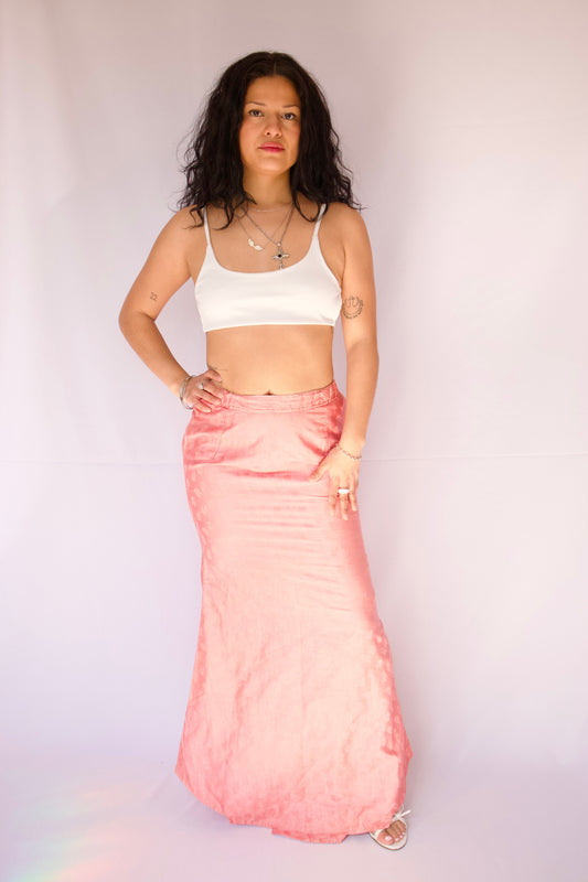 MAXI JUPE ROSE