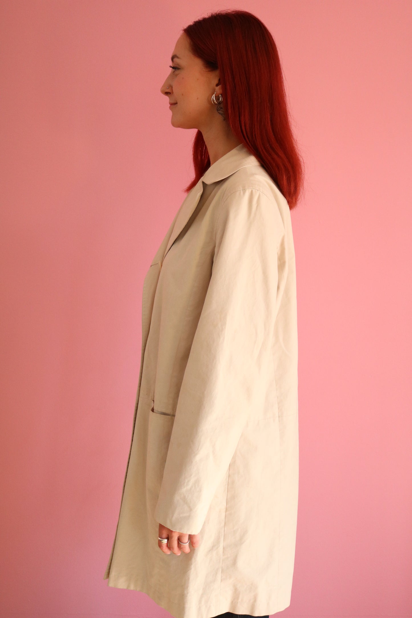 TRENCH COAT BLANC CRÈME