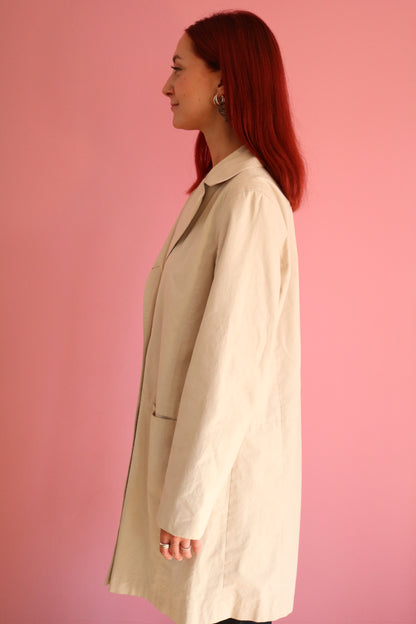 TRENCH COAT BLANC CRÈME