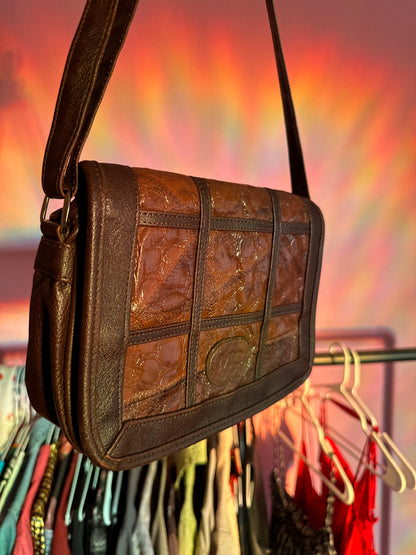 SAC À MAIN EN CUIR LUSTRÉ