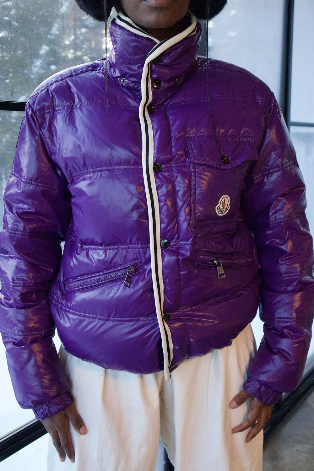 MANTEAU PUFFER MAUVE