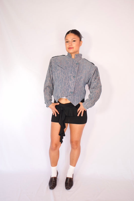 BLAZER COURT BLEU ET VIOLET