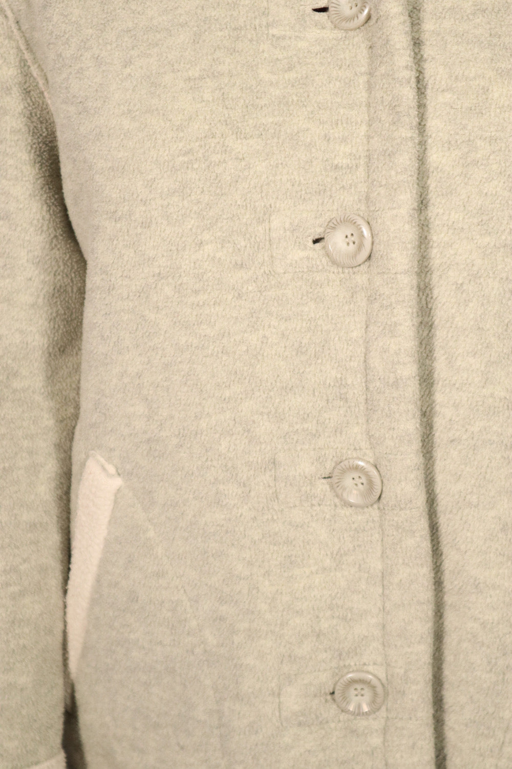 VESTE GRISE EN MOLLETON