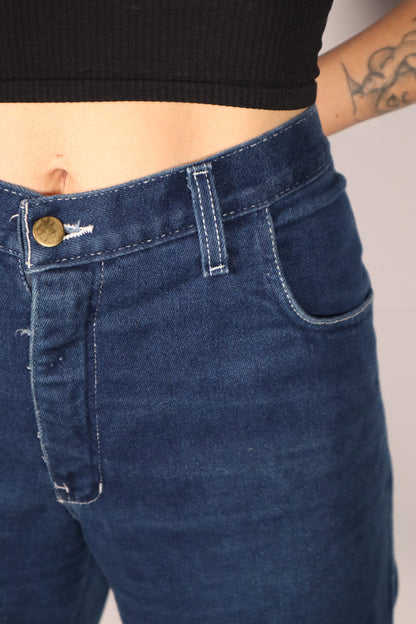 PANTALON DENIM BLEU FONCÉ
