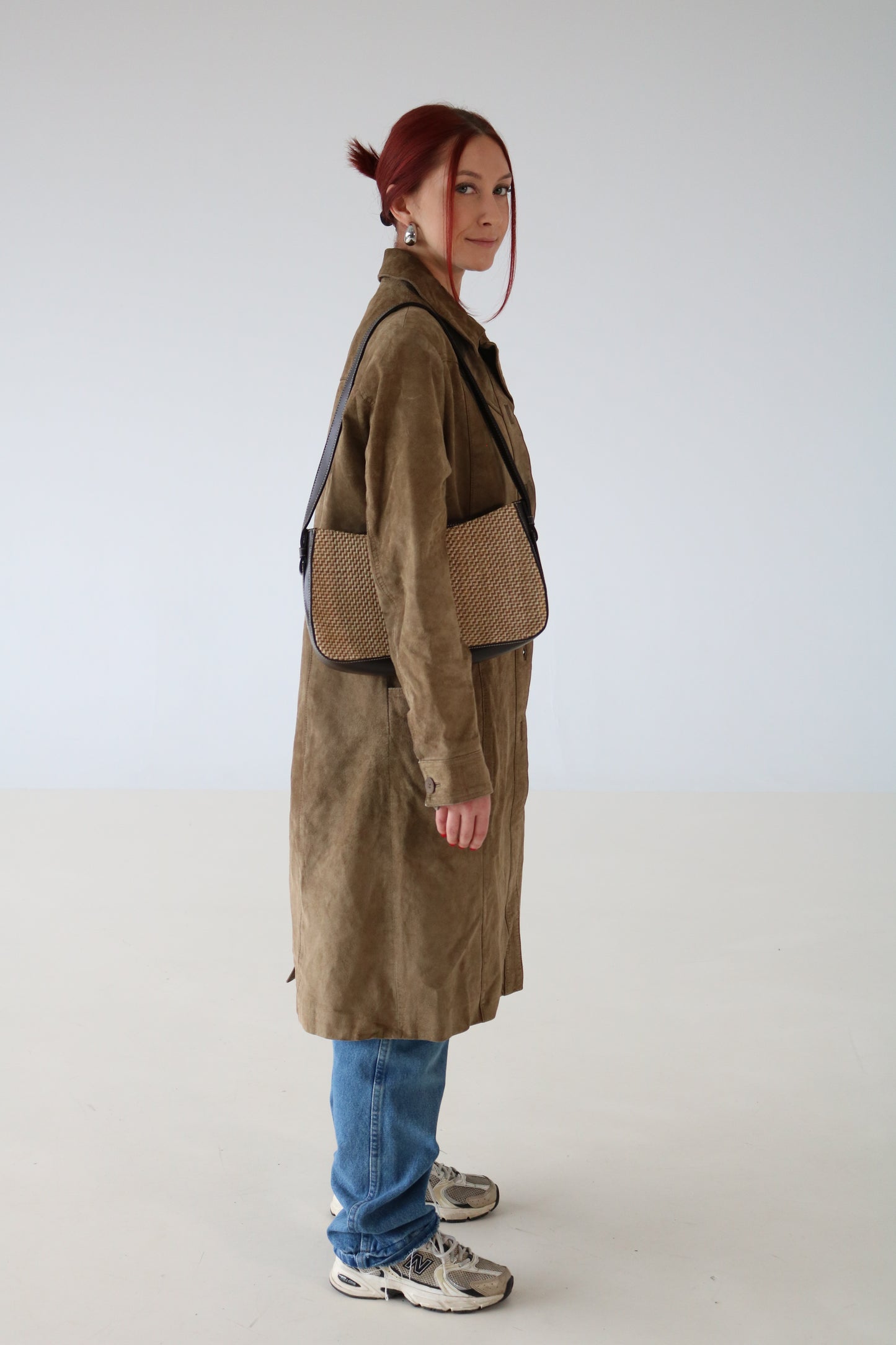 MANTEAU EN SUÈDE BEIGE