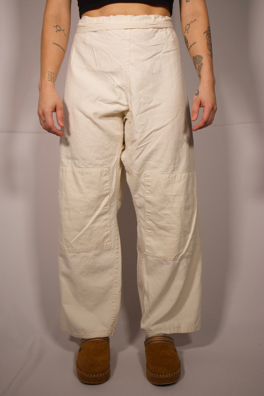 PANTALON CRÈME PORTEFEUILLE