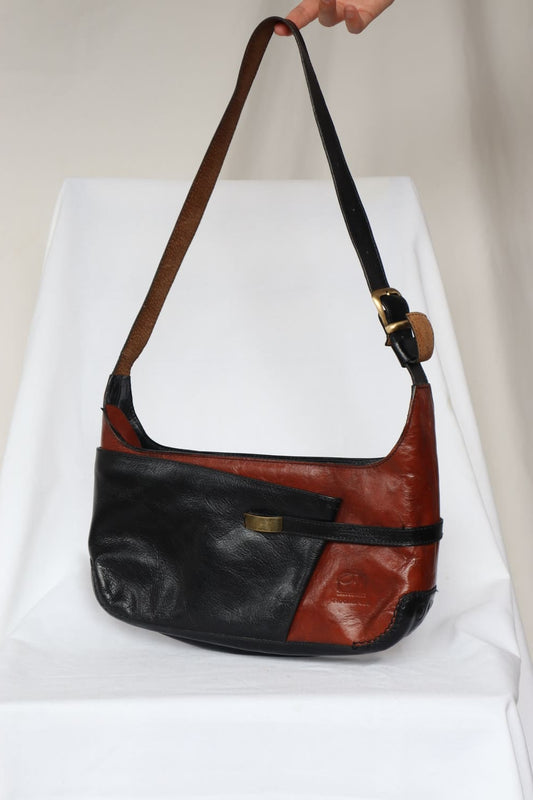 Sacoche en cuir et brun