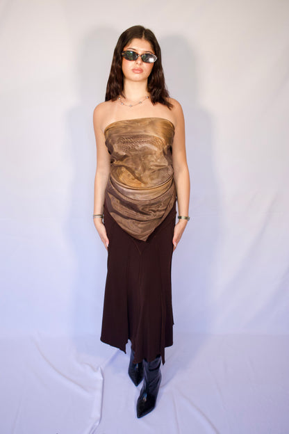 JUPE BRUNE BOHÈME
