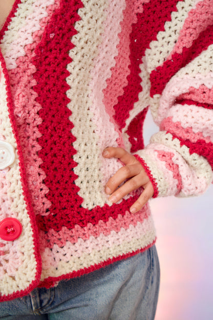 détail boutons recyclés veste Hazele