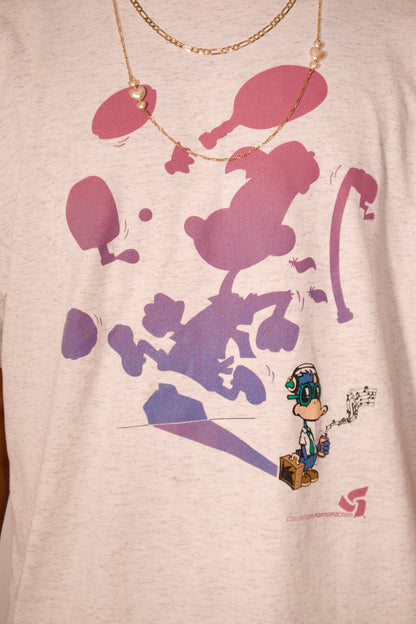 détail manche t-shirt vintage