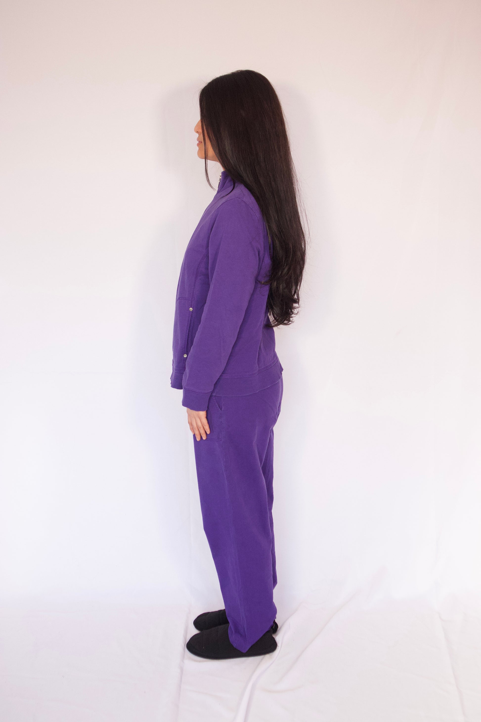 ensemble violet vue de profil