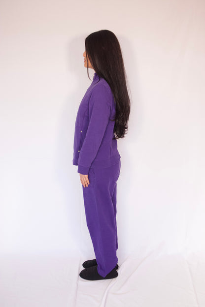 ensemble violet vue de profil