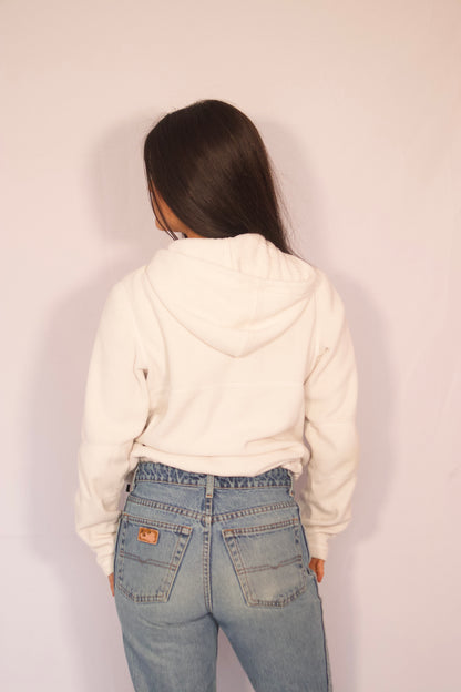 hoodie blanc Chlorophylle vue de dos