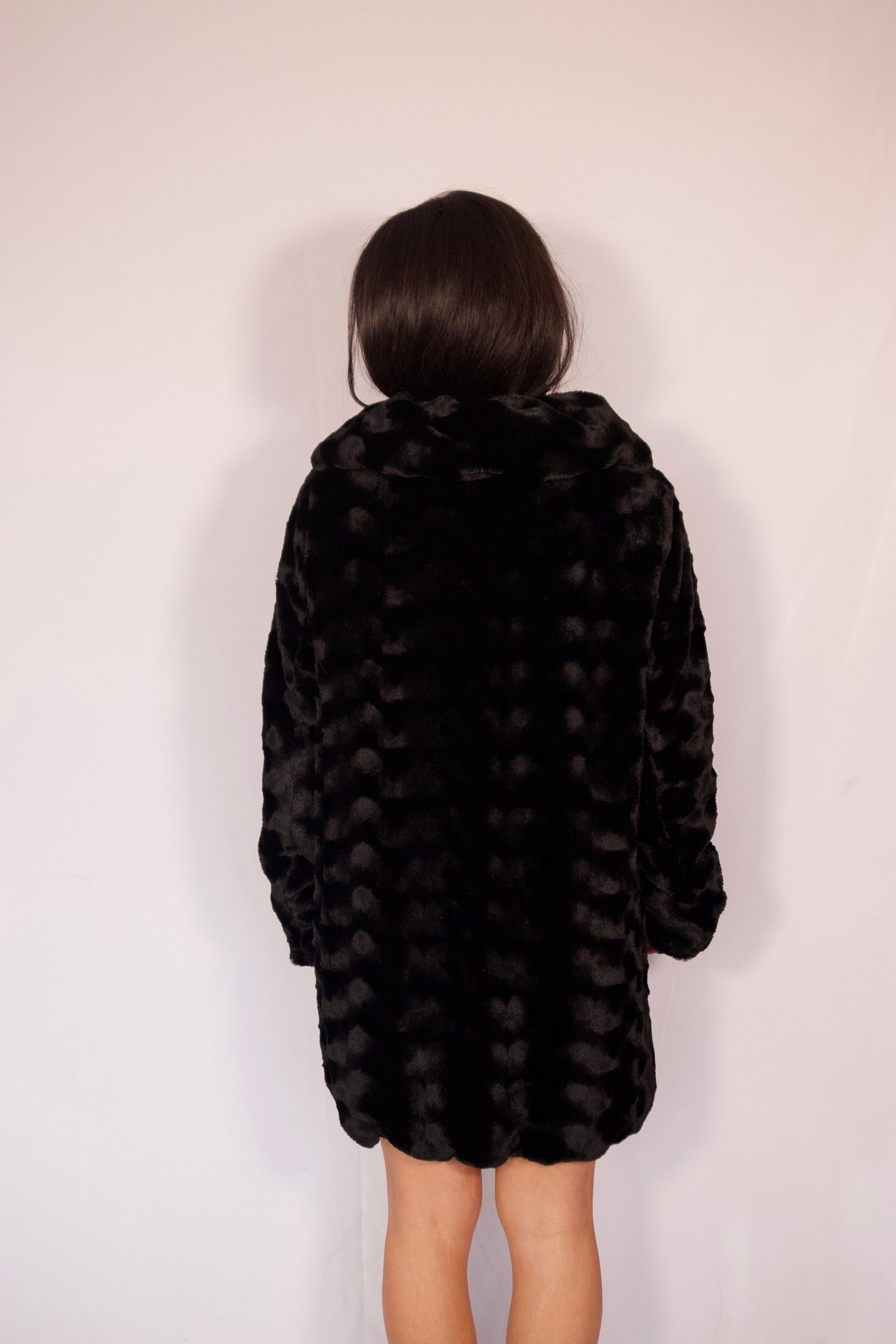 manteau fourrure vue de dos