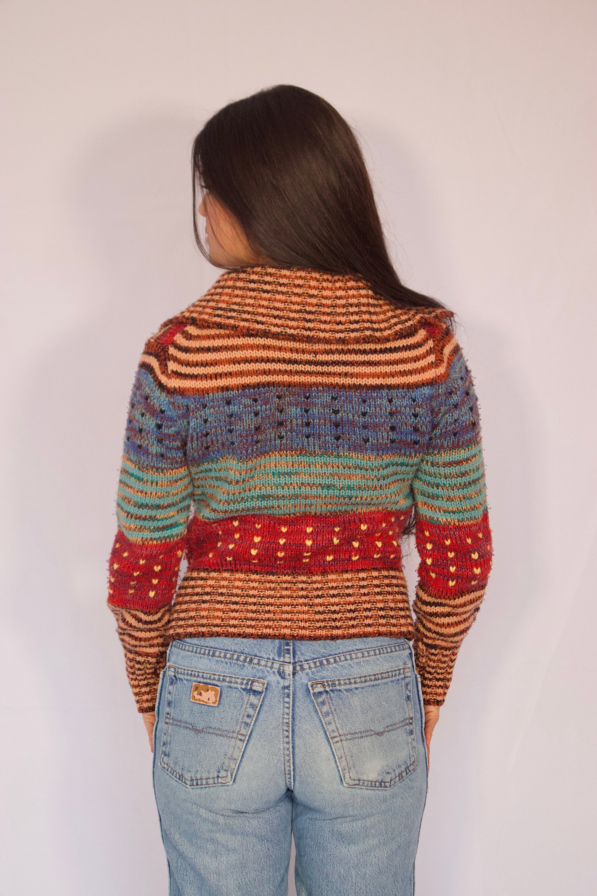 veste tricot vue de dos